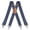 Sky Blue, variant on MOJOGO X Back Adjustable Suspenders for Men Elastic Braces Heavy Duty Work Suspenders with 4 Loop Black Free Size
