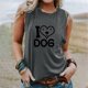 thumbnail image 2 of Tops casuales sexys de verano sin mangas para mujer Tops de chaleco sin mangas con estampado de cuello redondo regular Pompotops lopia994732, 2 of 4