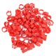 thumbnail image 1 of 100 unids/bolsa 8MM 001-100 bandas de plástico numeradas para patas de pájaro, anillos, gallina, Paloma, pata, aves de corral, paloma, pájaro, pollitos, loro, Clip, anillos, banda (rojo), 1 of 5