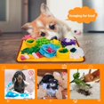thumbnail image 3 of Snuffle Mat for Dogs, Sniff Mat Slow Feeding Mat for Small Pets Cats, Rabbits - Help Stress Relief and Training - Stimulate Your Pet's Foraging Skills! (Orange), 3 of 6