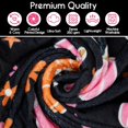 thumbnail image 5 of Halloween Throw Blanket,Gothic Pink Pumpkin Star Moon Fleece Blankets,Goth Spooky Gifts for Women Flannel Throw Blanket for Home Living Room Couch Bed Chair or Dorm Decor 60"x50", 5 of 6