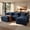 Dark Blue, variant on Toject 107.87" Modular Sectional Sofa U Shaped Cloud Couch, Chenille 4 Seat Deep Seat Sofa with 2 Movable Ottomans for Living Room Bedroom Apartment, Gray
