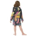thumbnail image 6 of BZSMCE Bathrobes Belt Hooded Rainbow Butterfly Dance Creative Pattern, 6 of 8