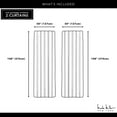 thumbnail image 6 of Nicole Miller New York La Petite Fleur Floral Cotton Hidden Tab Top Curtain Panel Pair, 6 of 7