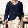 thumbnail image 2 of VJATTWR Men's Long Sleeve Raglan T-Shirt, Relaxed Fit, Cotton Blend, Sleeves M, 2 of 5