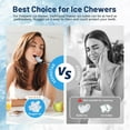thumbnail image 2 of Nugget Ice Maker Countertop, 40lbs/24H, Pebble Ice Maker with Soft Chewable Ice, Self Cleaning Sonic Ice Machine, Stainless Steel w/Touch Screen for Home Office Bar Party- Black, 2 of 8
