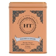 Harney & Sons Peaches & Ginger, Black Tea with Peach and Ginger, 1.4 oz, 20 Count tin.
