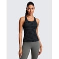 thumbnail image 2 of CRZ YOGA Butterluxe Workout Racerback Tank Tops for Women Padded Athletic Yoga Shirts with Built in Bra, 2 of 6