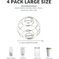 thumbnail image 2 of Shaker Balls,304 Stainless Steel Wire Mixing Balls for Protein Shakes Cups Whisk Formula, Food-Grade Metal Protein Mixing Ball, Pack of 4,Silver, 2 of 8