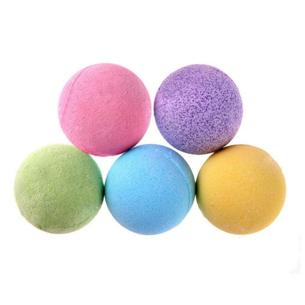 Bola de sal de baño para blanquear la piel del cuerpo Bola de bombas de ducha de burbujas para relajarse 5 uds.