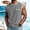Gray, variant on DagobertNiko Plus Size Tank Tops for Men Sleeveless T Shirts Button up Crew Neck Tops Quick Dry Summer Workout Running Gym Shirts with Pocket