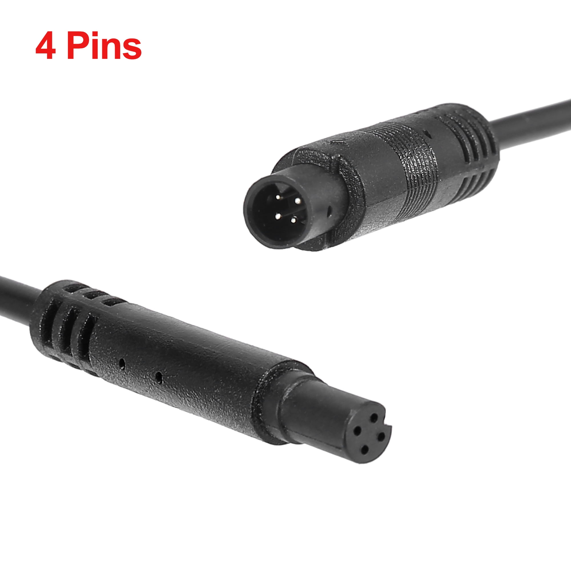 Unique Bargains 4 Pin 20ft 6m Backup Camera Extension Cable Dash Camera Cord Wires Car Auto Rear View Camera