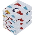 thumbnail image 4 of GZHJMY Christmas Gnome Washcloths 4 Pack, Super Soft Absorbent Cotton Baby Face Towels, Washable Reusable Fingertip Towel for Bath Gym Hotel Spa, 12 x 12 Inch, 4 of 7