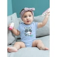 thumbnail image 2 of Raccoon With Crayons Bodysuit Infant -Image by Shutterstock,  24 Months, 2 of 4