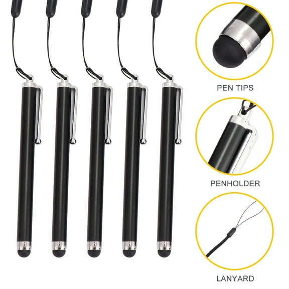 5Pcs Stylus Pens for Touch Screens, Pen / /Tablet / Surface, Compatible with All Screens
