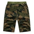 thumbnail image 2 of Tyhengta Mens Shorts Casual Sports Drawstring Zipper Pockets Elastic Waist CamoArmy 38, 2 of 8