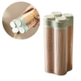 thumbnail image 1 of Airtight Food Storage Container, BPA Free PP Cereal Dispenser Large Kitchen Storage Keeper with Lids and Compartments for Grain, Sugar, Flour, Rice, Nuts, Snacks, 3L, 1 of 5