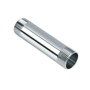 Joytube Stainless Steel Pipe Fittings 1/2" NPT x 1/2" NPT Male Threaded 6" Length Nipple Cast Pipe