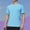 #Light Blue, variant on DPTALR Men's Stretchy Casual Solid Color Crew Neck Short Sleeve Sports T-shirt,Light Blue, XL