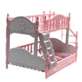 thumbnail image 3 of MasteelfCA Mini Double Decker Bed Decor Mini House Landscape Bunk Bed Mini Furniture, 3 of 8