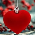 thumbnail image 5 of 12PCS Valentines Day Heart Ornaments, Velvet Heart Shaped Decorative Hanging Ornament for Valentine's Day Wedding Anniversary Party Decor (Red), 5 of 6