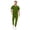 Green Willow, variant on Men Scrubs Set - Stretch V-Neck Scrub Top with 7-Pocket Pants, Anti-Wrinkle, Yoga Waistband Workwear Scrubs for Men