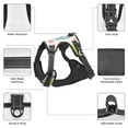 thumbnail image 4 of No Pull Dog Harness For Small Dogs Easy Walk Dog Vest Adjustable Collars Harnesses & Leashes Set Breathable Oxford Outdoor Walking Safety Reflective Strip Summer Elements On Striped, 4 of 9