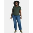 thumbnail image 2 of Terra & Sky Women's Plus Short Sleeve Pucker Knit Top, Sizes 0X-5X, 2 of 5