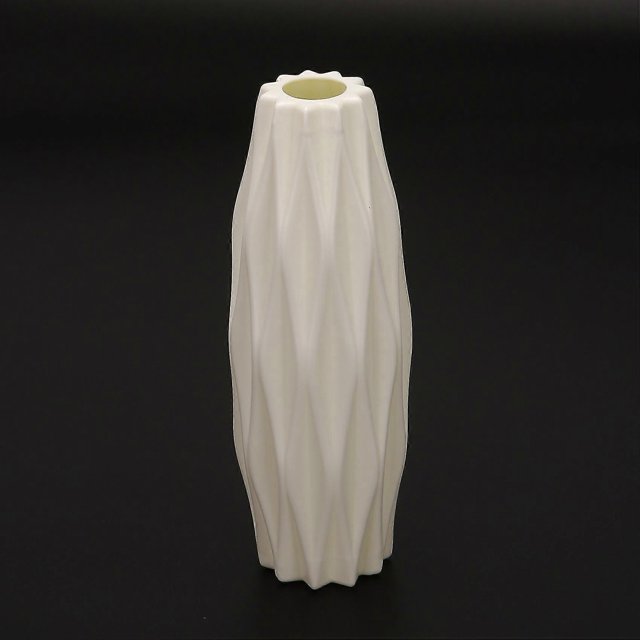 Flower Vase Decoration Home Plastic Vase White Imitation Ceramic Flower Basket Nordic Decoration Va