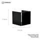 thumbnail image 4 of Lampara Pared Led Cuadrada Aluminio Interiores Exteriores, 4 of 6