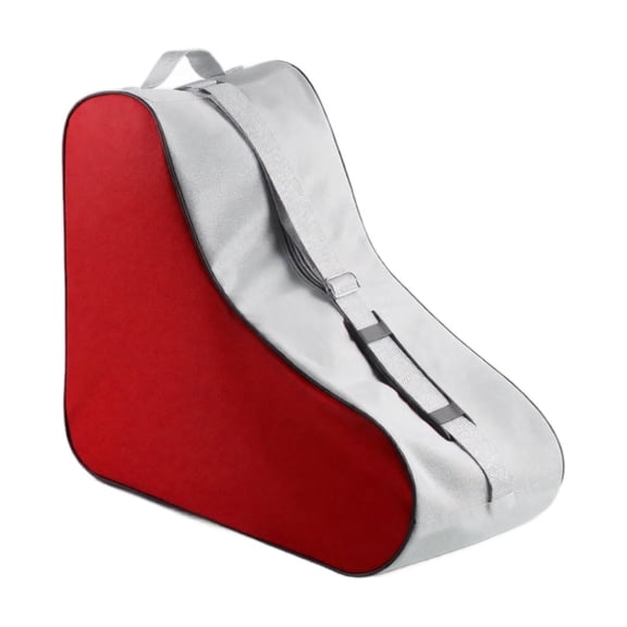 Roller Skate Bag Water Resistant Polyester Skates Carrying Bag Gear Tote for Youth and Teen Skating Great Holiday Gift Red