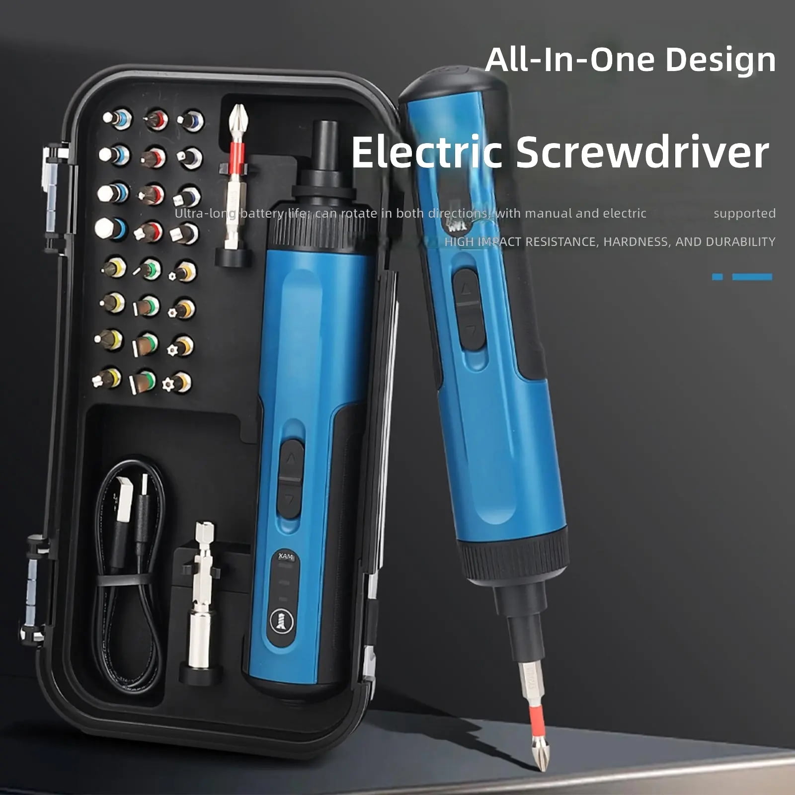 Low weight Automatic Cordless Electric Screwdriver Tool Set For Household Furniture Assembly & Maintenance Use