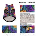 thumbnail image 2 of Pet Winter Coat Snow Zipper Clothing Cold Weather Dog Vest Warm Puppy Coat Brightly Colored Wildflowers, 2 of 8
