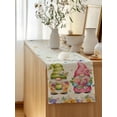 thumbnail image 5 of Table Runner 70 Inches Long for Kitchen Dining, Watercolor Floral Gnomes Dresser Scarf Farmhouse, Dining Table Decorations for Wedding/Parties, Spring Garden Butterflies Beige 13 x 70 In, 5 of 8