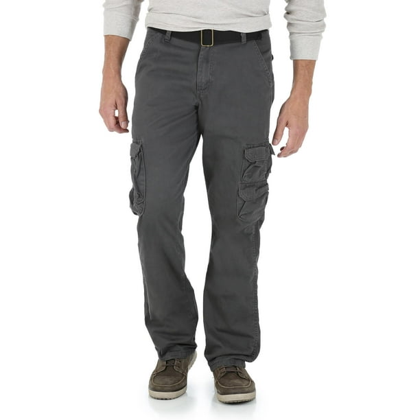 Wrangler Men's Belted Twill Cargo Pant – Loose Fit - Walmart.com