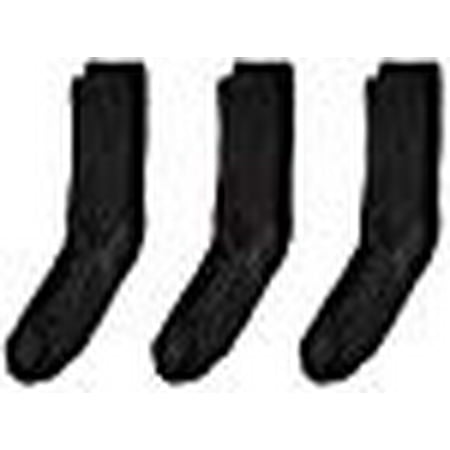 - Extra Wide Comfort Fit Athletic Crew (Mid-Calf) Socks for Men - Black - Size 8.5-11.5 (up to 6E wide) - 3PK