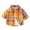 Orange, variant on UngA Plaid Shirts for Boys Boys Checkered Long Sleeve Shirt Button Down Plaid Shirt Dress Shirt Kids Tops Hot Pink,5-6 Years