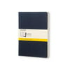 Moleskine Cahier Journal, Soft Cover, XL (7.5" x 9.5") Squared/Grid, Indigo Blue (Set of 3)