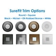 thumbnail image 7 of Nicor Lighting DLF-10-120-2K-RD-BK 5.25 in. Sure Fit Round Ultra Slim Surface Mount LED Downlight, Black - 2700K, 7 of 7