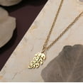 thumbnail image 2 of Qiamni Stainless steel turtle back leaf palm leaf leaf leaf necklace leaf necklace, 2 of 4