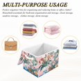 thumbnail image 6 of Yayeee Collapsible Cube Storage Bin with Lid Fabric Closet Decorative Basket with Handles, Vibrant Flowers, 6 of 7