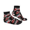 thumbnail image 3 of Bingfone Fire And Rescue Truck Design Patterned Men'S Women'S Casual Cotton Socks, 3 of 9