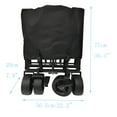 thumbnail image 4 of PreAsion Collapsible Folding Outdoor Utility Wagon Outdoor Hand-pulled Folding Camper Collapsible Family Express Car, 4 of 17
