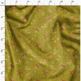 thumbnail image 3 of Soimoi Japan Crepe Satin Green Fabric By the Yard - 54 Inch Wide - Coconut Tree & Leaf Tropical Fabric - Botanical Beauty Elegance Printed Fabric, 3 of 6