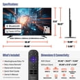 thumbnail image 3 of Westinghouse 75 Inch Mini LED 4K UHD Roku Smart TV Max, Native 144Hz Refresh Rate, VRR & ALLM Gaming, QLED Quantum Color, Dolby Vision HDR, Local Dimming, MEMC Motion, HomeKit, 3 of 13
