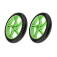 thumbnail image 3 of Ruedas de patinete de 7 pulgadas, 2 uds., neumáticos de rodillo delanteros y traseros, rueda de repuesto silenciosa Verde negro Cola Ruedas de scooter, 3 of 5