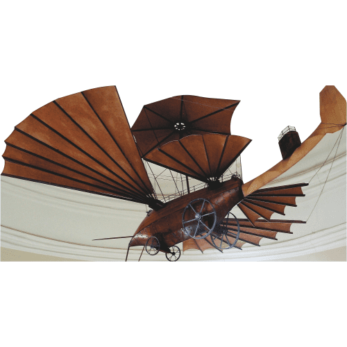 SP13471 Steampunk Flying Contraption Airship Air Ship Fantasy Cardboard Cutout Standee Standup