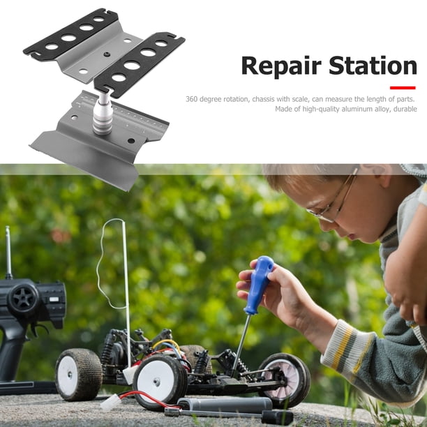 Soporte de estación de reparación para 1/8 1/10 RC Car Redcat 4WD Axial Tamiya WL (Titanio)