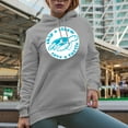 thumbnail image 2 of Skip a Straw, Save a Turtle, Earth Day & Environmentalist Art Merch Gift, Heather Grey Hooded Sweatshirt or Hoodie, XL, 2 of 5
