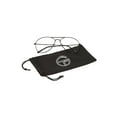 thumbnail image 2 of New Non-Prescription Premium Aviator Clear Lens Glasses, Black, 2 of 2